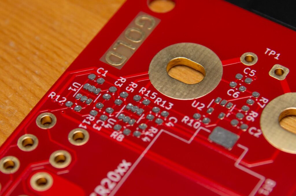 Solder paste applied to the SMT pads