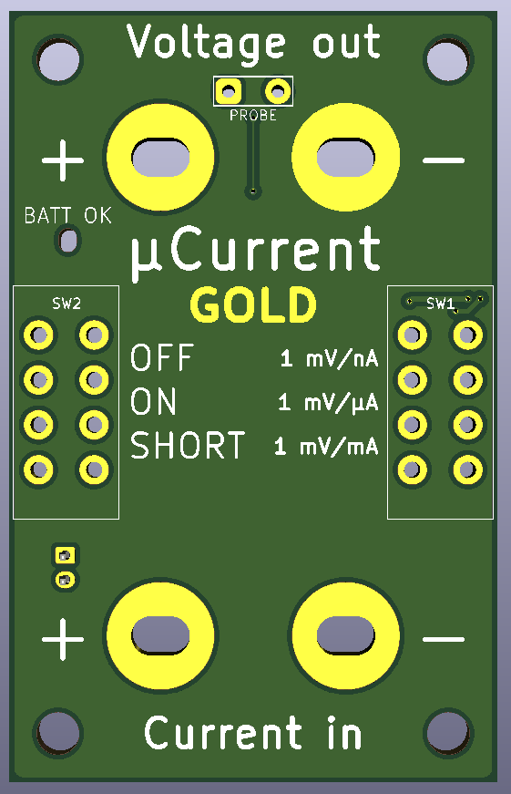 Front side of the uCurrent Gold 3D file